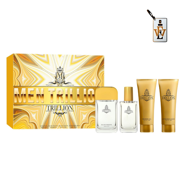 Men Trillion Gift Set &amp; Keyring Combo | 4-in-1 Men's Grooming Kit
