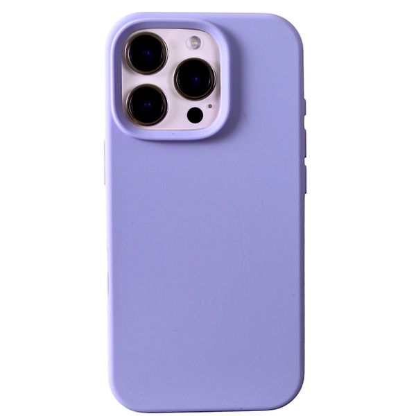 Solid Phone Case with Protective Camera Edge Compatible with Iphone 16 Pro - Lilac