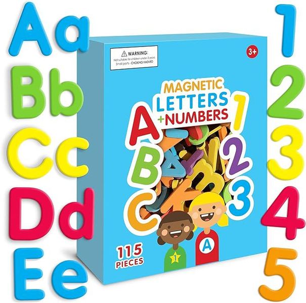 Magnetic Letters - Magnetic Letters and Numbers for Kids - 114 Piece