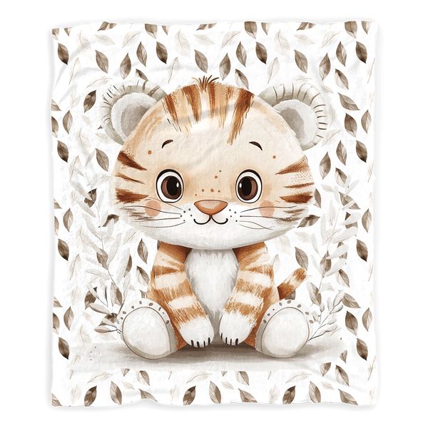 Autumn Baby Tiger Baby Fleece Blanket