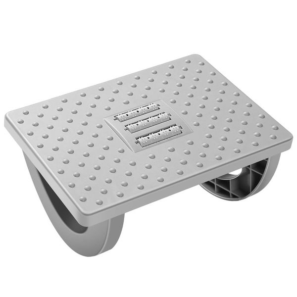 Health Chipped Corner Ergonomic Adjustable Footrest Step Stool - 33cm