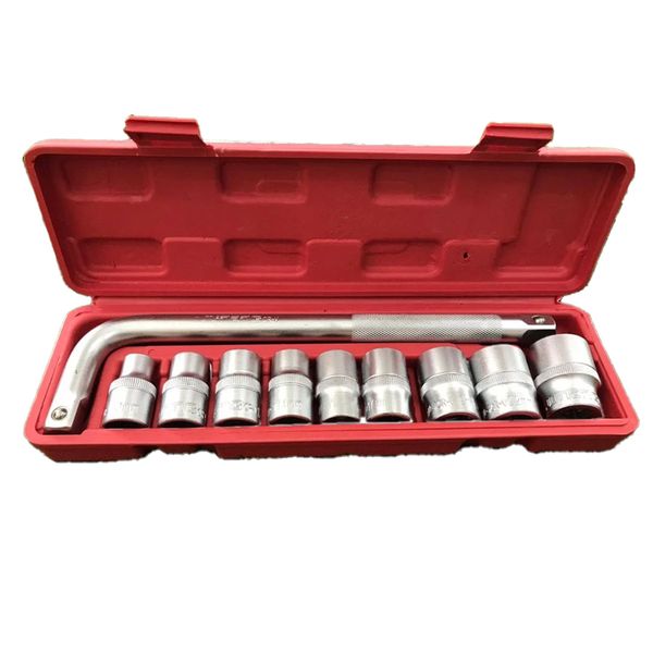 Industrial Quality 10Pcs 1/2 Inch Socket Set + L Wrench