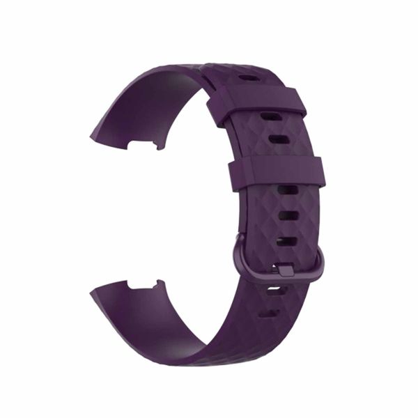 FocusFit Fitbit Charge 3/3 SE/4 (M/L) Replacement Silicone Textures Strap