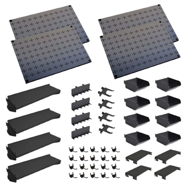 CLIP-FIT 4 Pegboard and Accessories Pack 600mm x 400mm