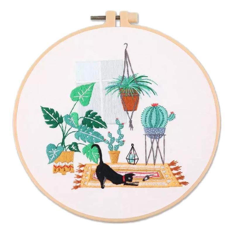 Cat and Mouse on Rug Embroidery Kit Shop Today. Get it Tomorrow