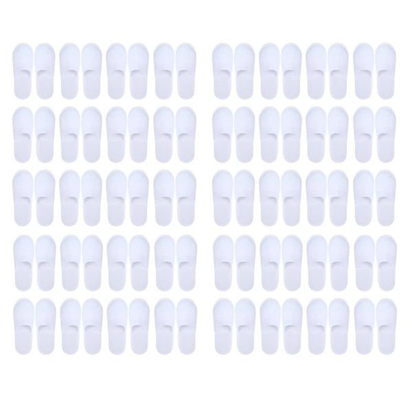 Closed Toe Disposable Slippers - 40 Pairs