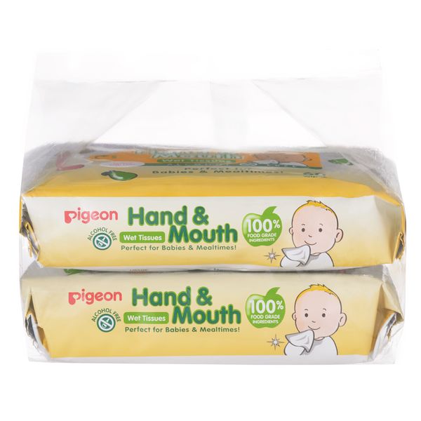 Hand &amp; Mouth Wipes 60s 2-in-1