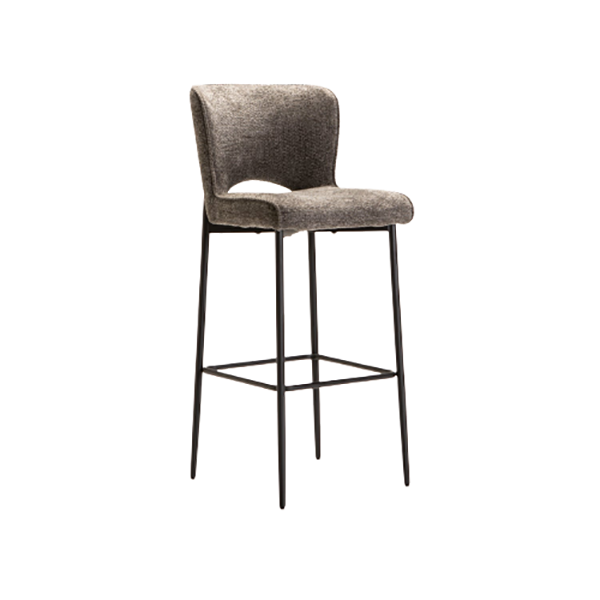 Pavia Fabric Barstool - Grey