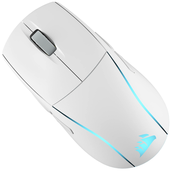 Corsair M75 RGB Gaming Mouse - White Bluetooth Wireless for Laptop