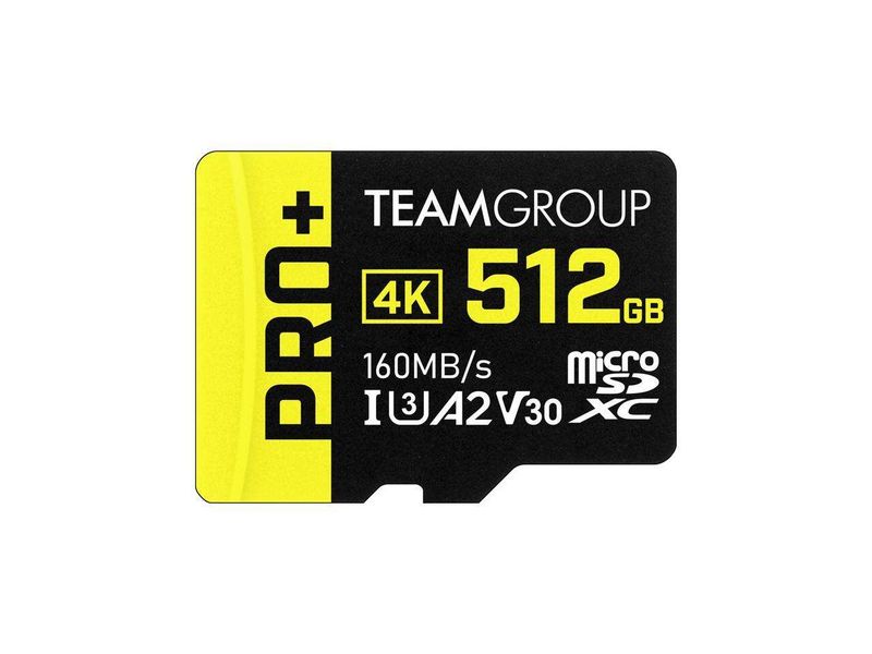 TeamGroup PRO+ MICRO SDXC 512GB UHS-I U3 A2 V30