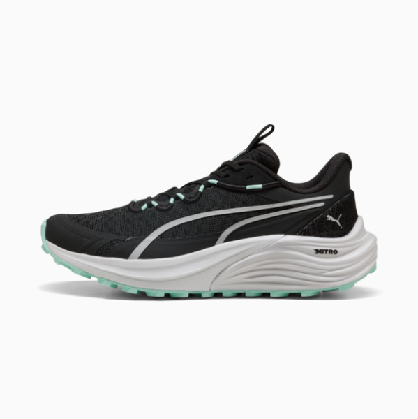 Puma Women's Electrify Nitro 4 Trail Running Shoes - Black/Mint Melt/Grey
