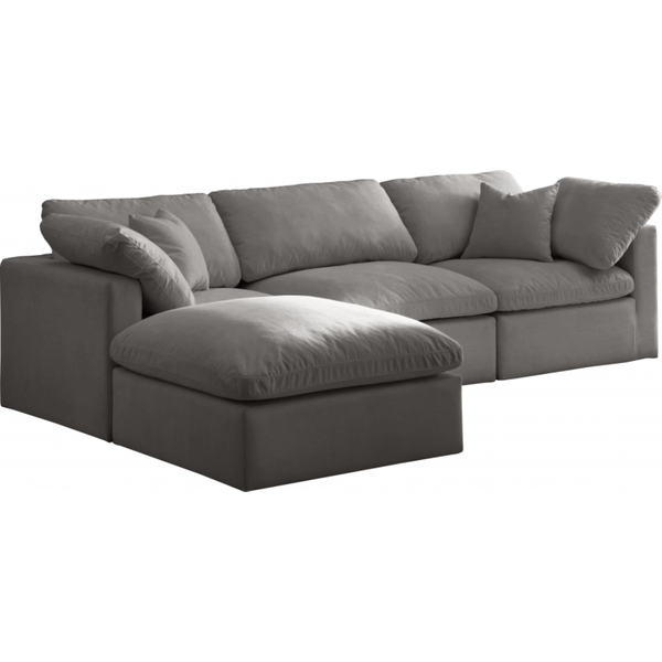 Justin 3-Seater Sofa with Movable Ottoman