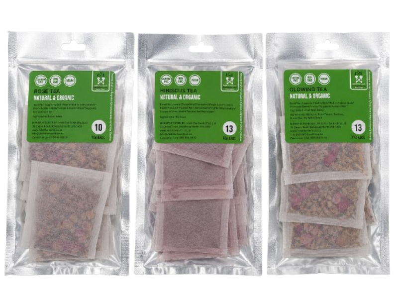 Ididit For Earth Beauty Wellness Tea Bundle Rose Hibiscus &amp; Glowing 3 Pack