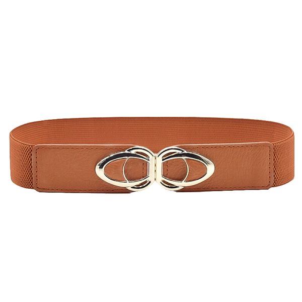 Fashion Women Elastic Waist Belt With Buckle Stretchy For Vintage