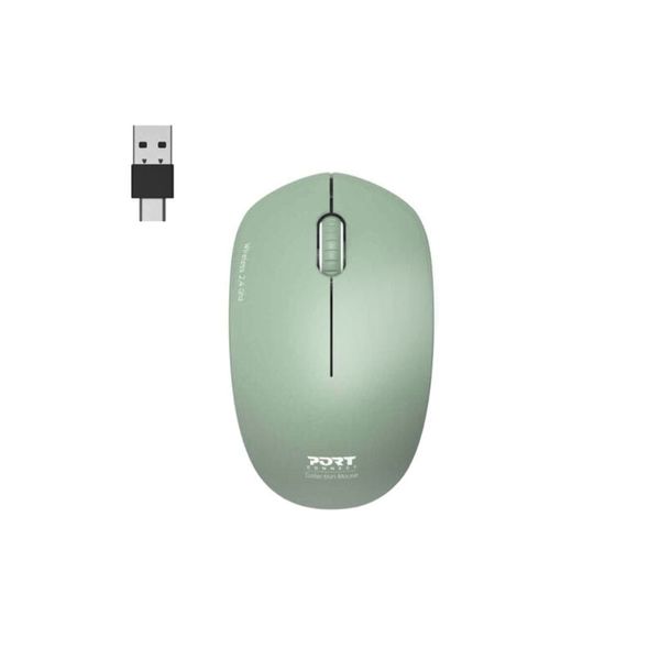 Port Connect MOUSE COLLECTION II WIRELESS Olive