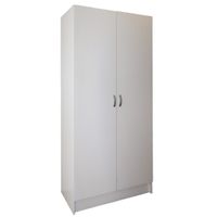 Denver Furniture - Wardrobe Cupboard - White