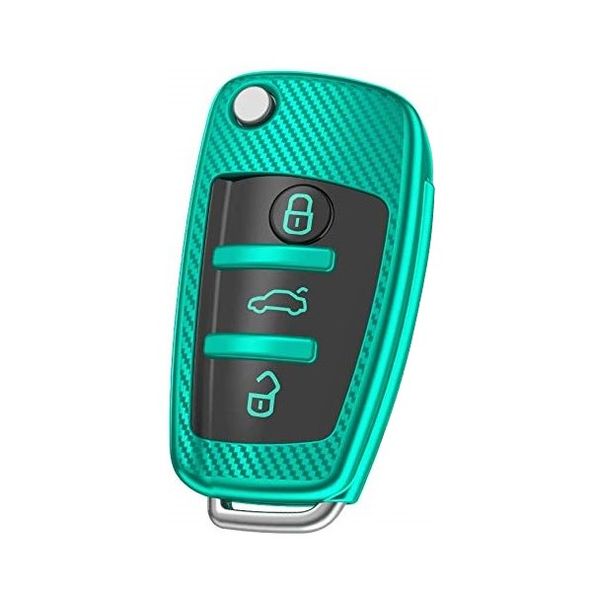 Audi TPU Key Cover - Carbon Pattern