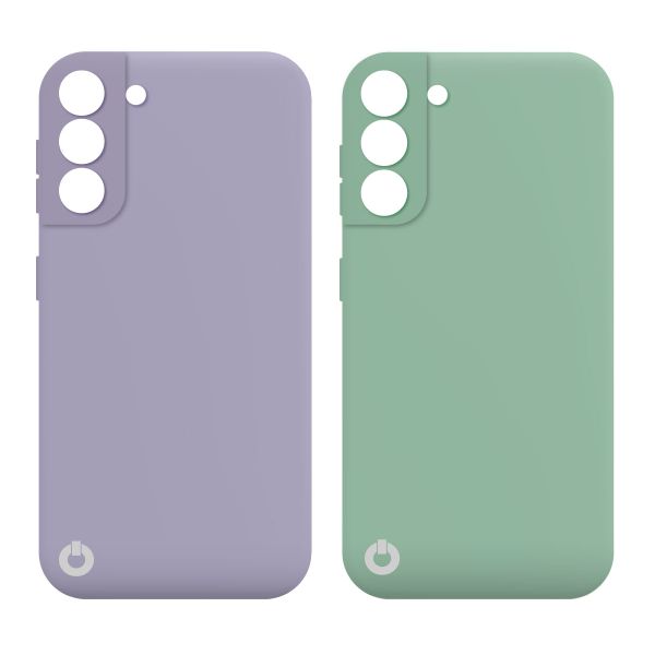 Toni Twin Silicone Case Samsung Galaxy S21 Plus 5G - Violet/Turquoise