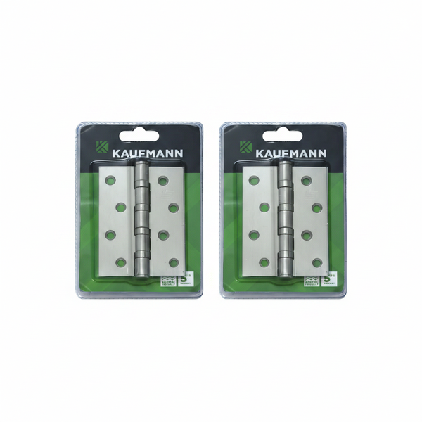 Kaufmann - Stainless Steel Ball Bearing Butt Hinge - Pair - 100mm - 2 Pack