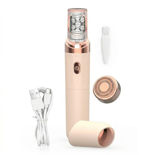 2-in-1 Epilator For Women Portable Painless Facial Hair Removal Device