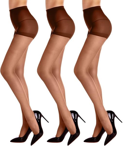 Ultra Sheer Women's Tights with Run Resist, ControlTop, Sheer Toe