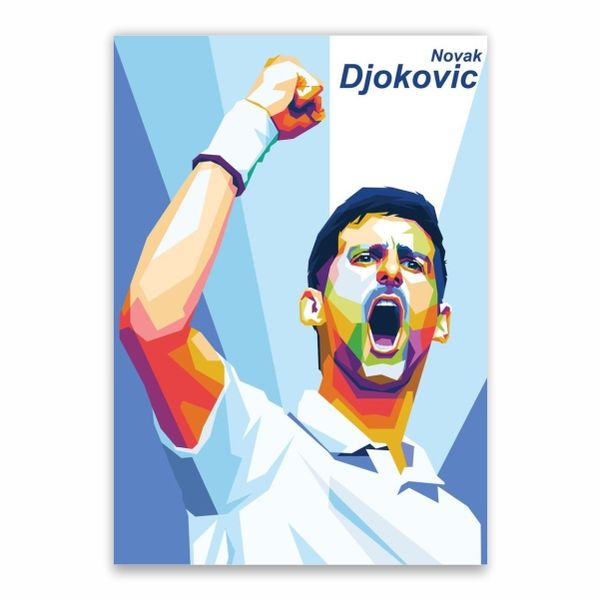 Novak Djokovic Pop Art Poster - A1