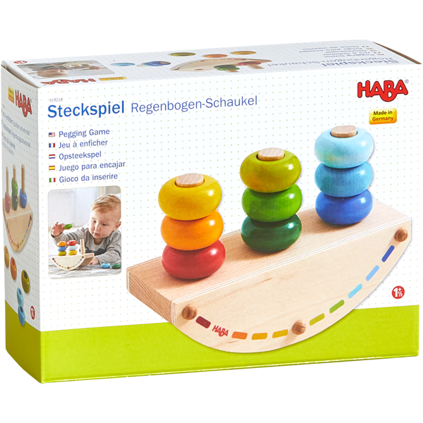 Haba Pegging Game Rainbow Rocker