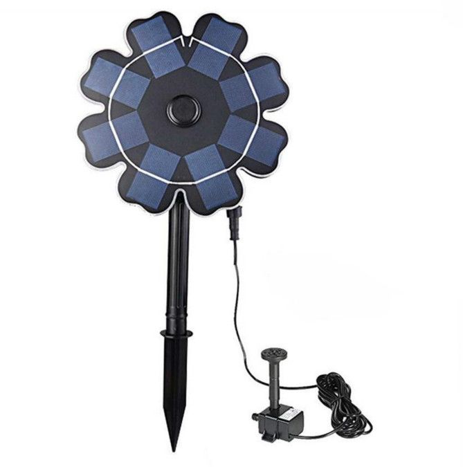 Flower Shaped Solar Panel Water Fountain Pump