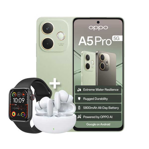 Oppo A5 Pro 5G 256GB Olive Green + Watch + Buds