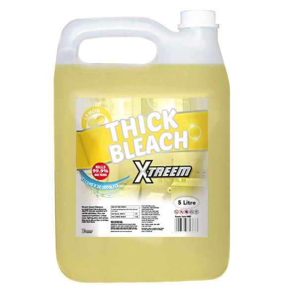 Xtreem Thick Bleach 5L - Citrus Lemon Fragrance