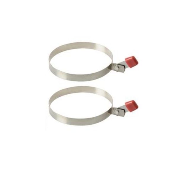 Egg Rings Set - Stainless Steel - 2 Ring Pieces Per Pack - Bulk Pack of 2