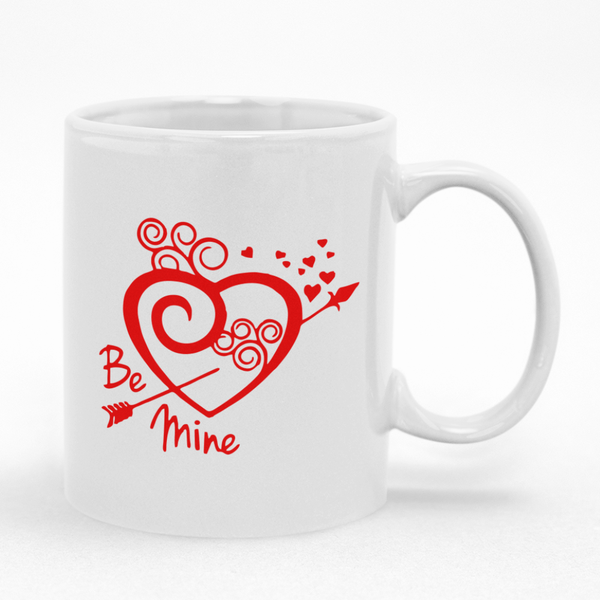 Valentines Heart Mug - Ideal Gift Idea for Her Him Boyfriend Girlfriend