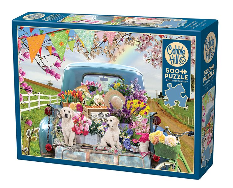 Cobble Hill Country Truck in Spring 500 Piece Puzzle