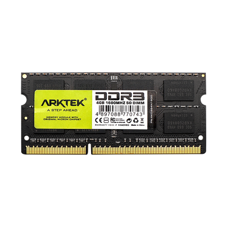Arktek 4GB DDR3 1600MHz SO-DIMM Laptop RAM Module - PC3-12800