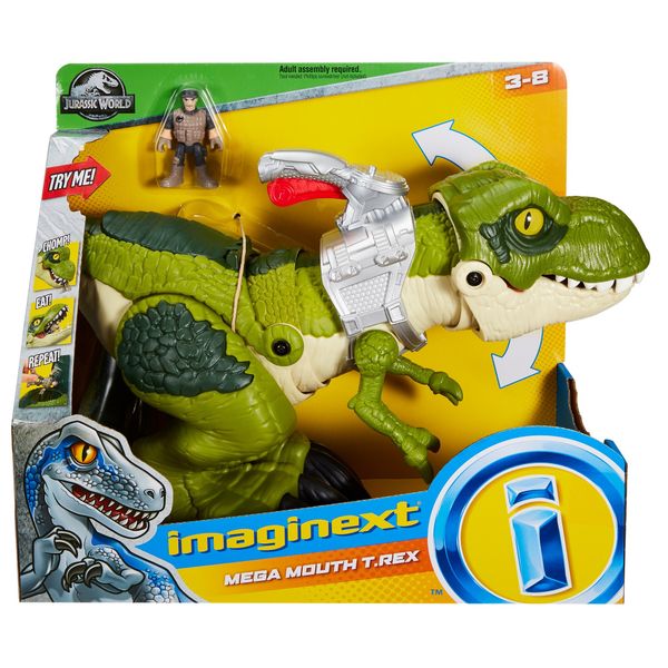 Fisher-Price Imaginext Jurassic World Mega Mouth T.rex Dinosaur Toy
