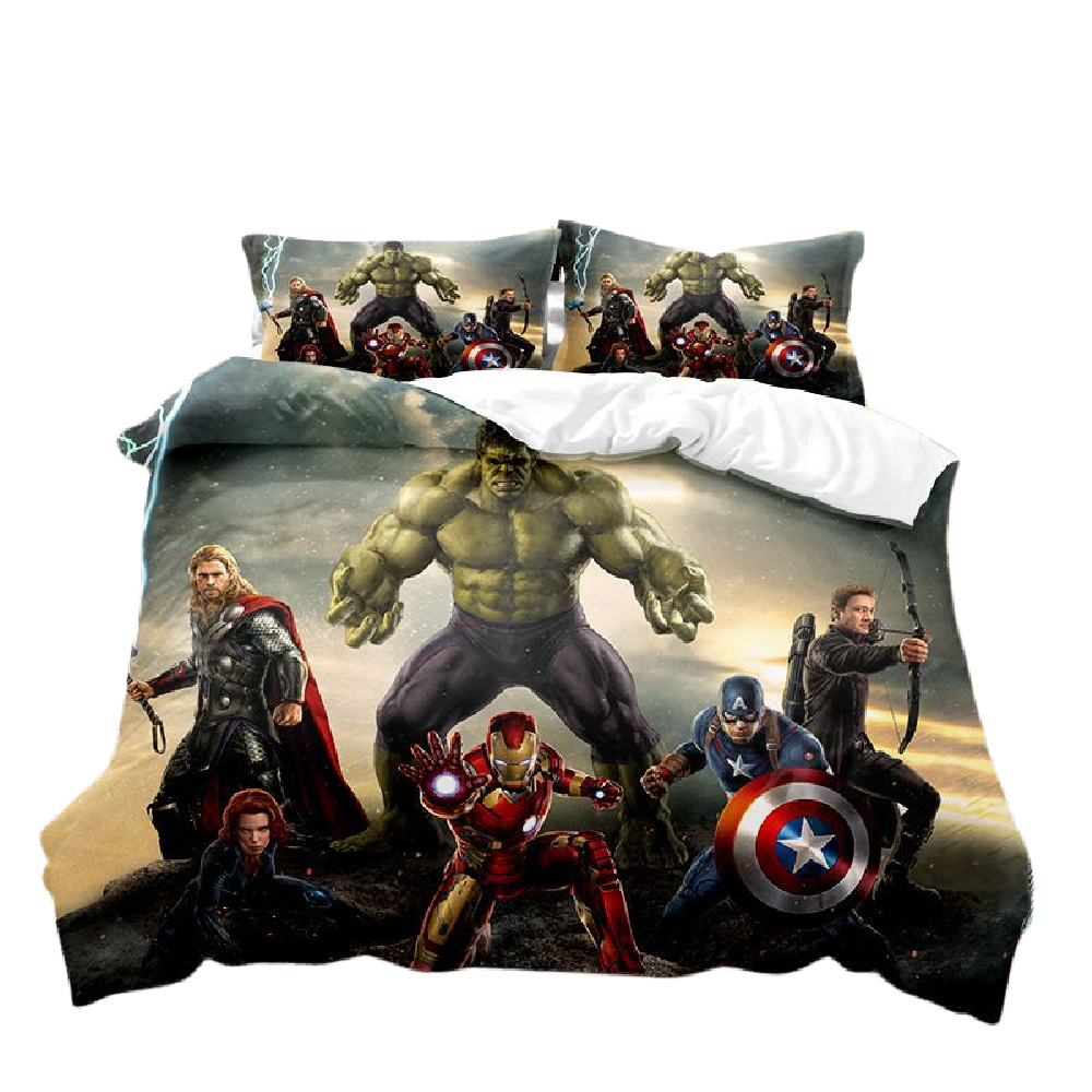 lnspired Avengers Printed Duvet Cover Set - ZQ93826