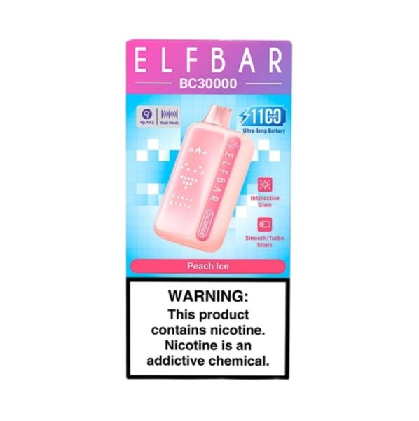 Elf Bar BC30000 Disposable Vape - Peach Ice (Pack of 5)
