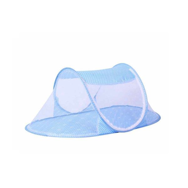 Portable Baby Crib With Netting Bed Mosquito Net - Blue