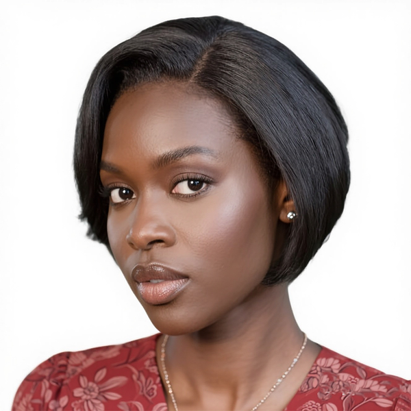 SUNRAY Glueless Straight Pixie Wig - 100% Virgin Hair Wig, Everyday Wig