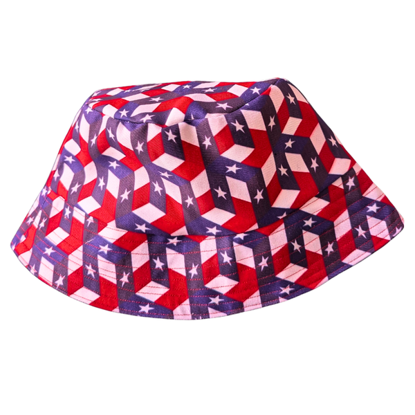 USA Flag Texas Bucket Hat
