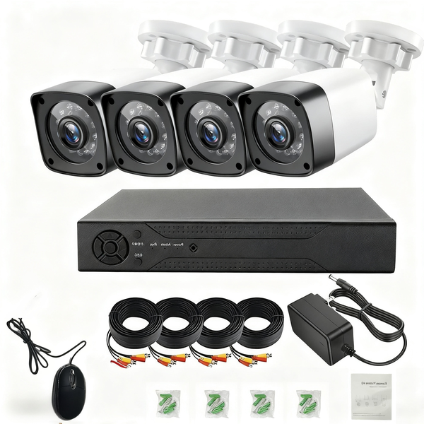 8MP 4 Channel CCTV Camera System +AHD CCTV Direct +Real-Time Remote Viewing