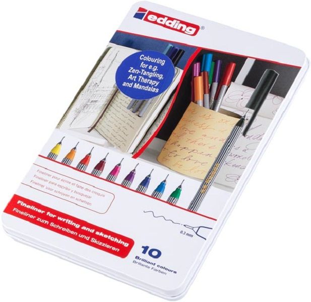 Edding 55 Fine Liner Set 10Pcs.