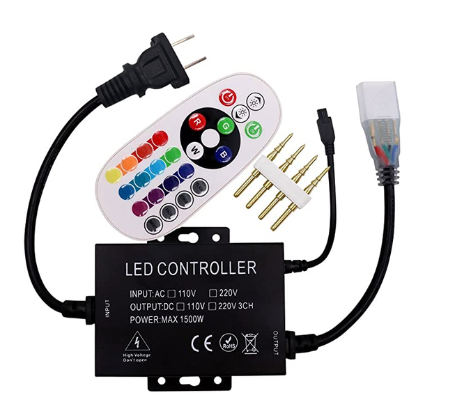 JB Luxx 200V-240V RGB LED Controller with 24 Key IR Remote