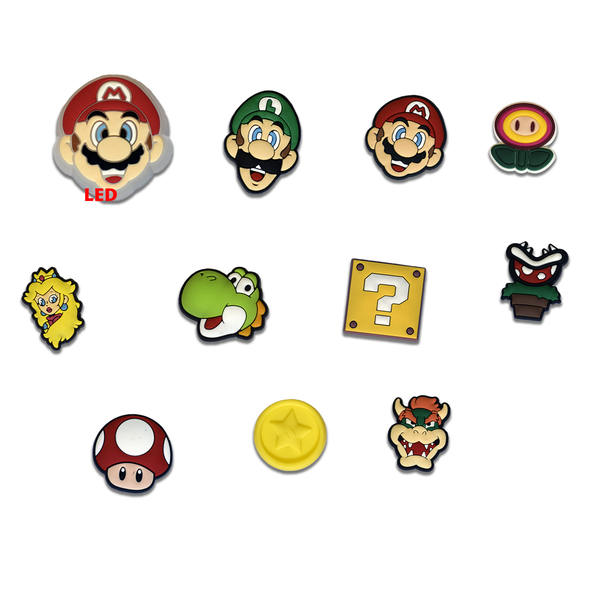Super Mario Shoe Charm Bundle