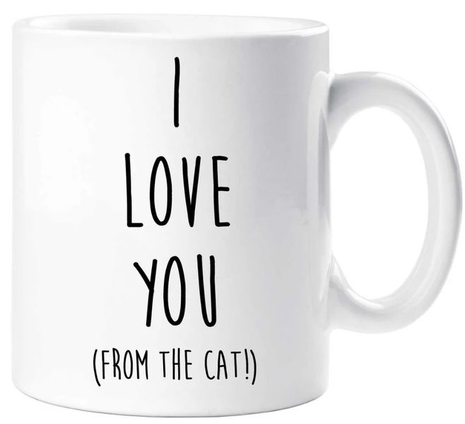 I Love You From The Cat Birthday Christmas Cat Pet Lover Gift Mug