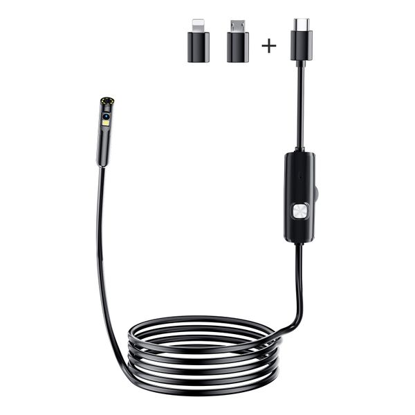 2-Meter Dual-lens 3-Megapixel Endoscope Camera
