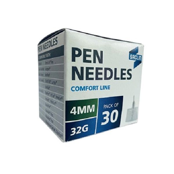 Saclin - Pen Needles (Comfort Line) 4mm x 32g Box Of 30 x 2