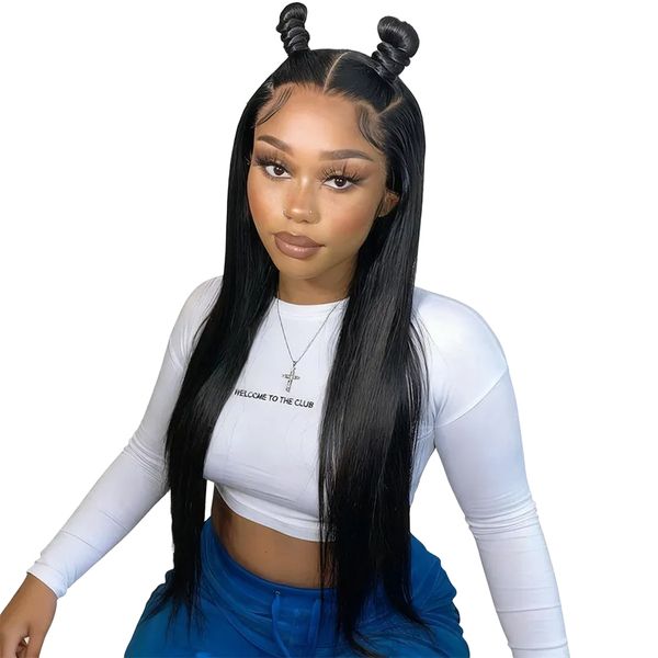Geebuy Restyled Straight Weave 13x4 Frontal Lace Wig Human Hair 26INCH