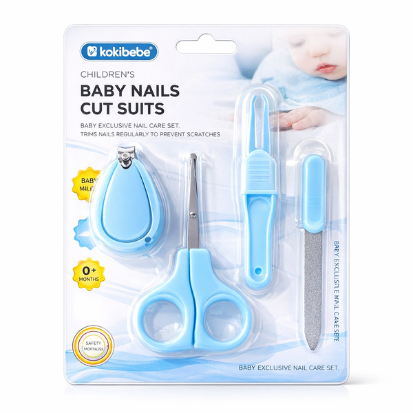 4-Piece Essential Baby Nail Care Set &amp; Grooming Kit