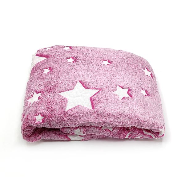 Pink Kids Magic Glow in The Dark Blanket